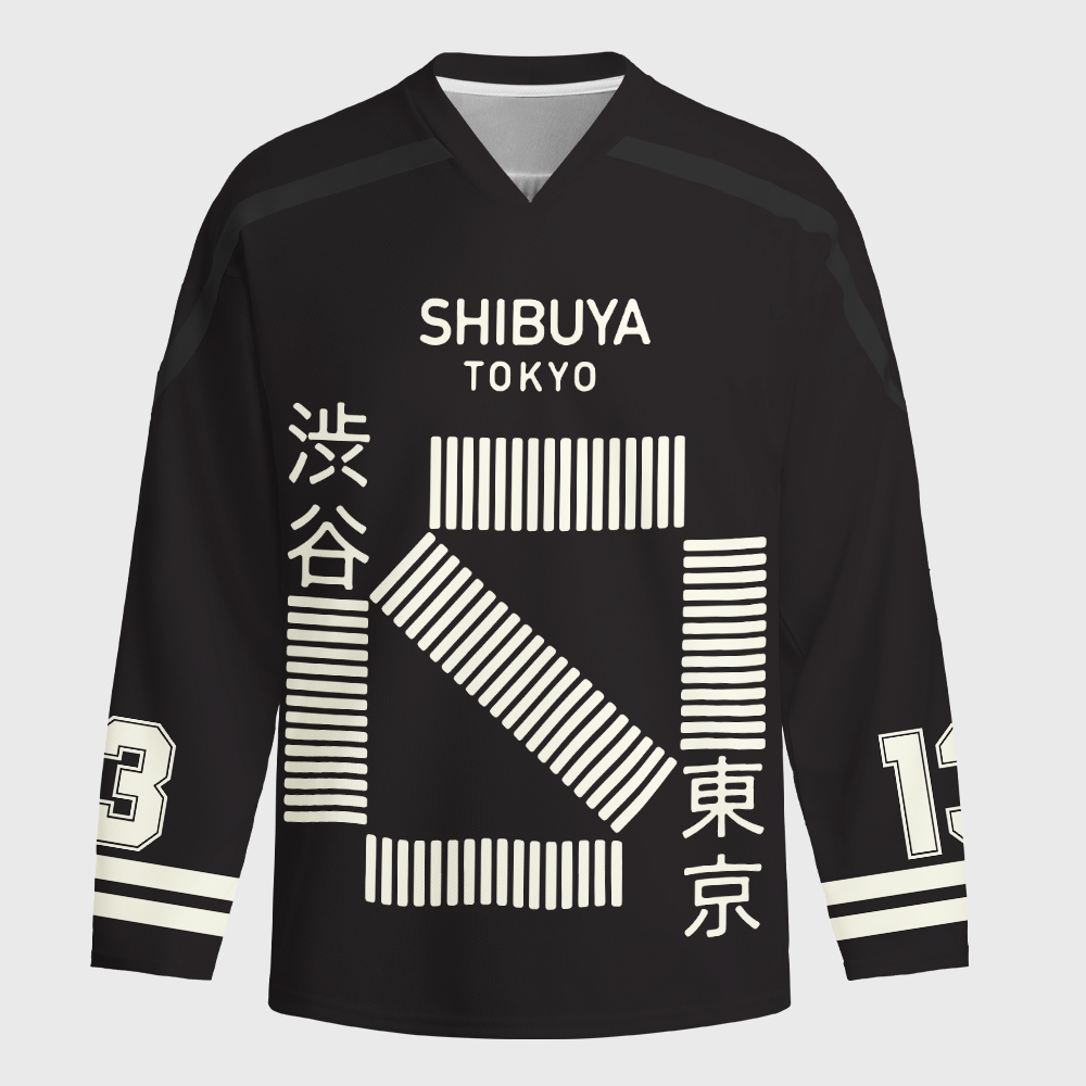 Tokyo-Tiger Trip To Tokyo Long-Sleeve Hockey Jersey