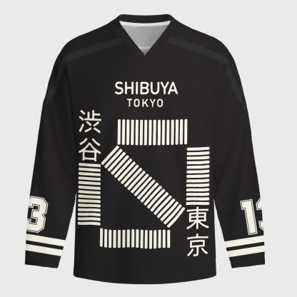 Tokyo-Tiger Trip To Tokyo Long-Sleeve Hockey Jersey