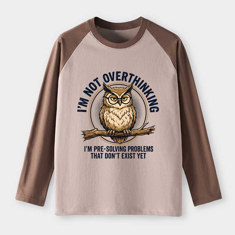Tokyo-Tiger Overthink Master Owl Raglan Long Sleeve T-shirt