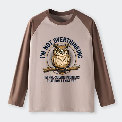 Tokyo-Tiger Overthink Master Owl Raglan Long Sleeve T-shirt