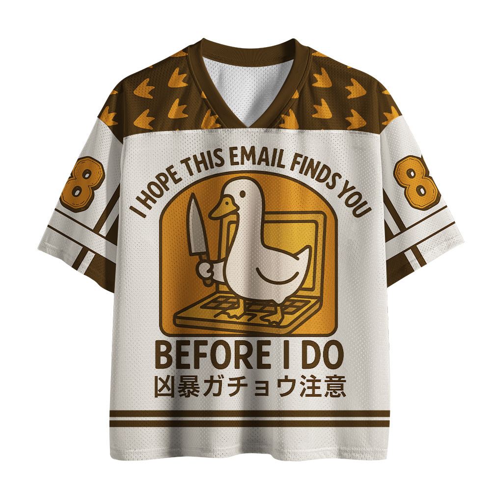 Tokyo-Tiger Angry Email Goose Mesh Jersey