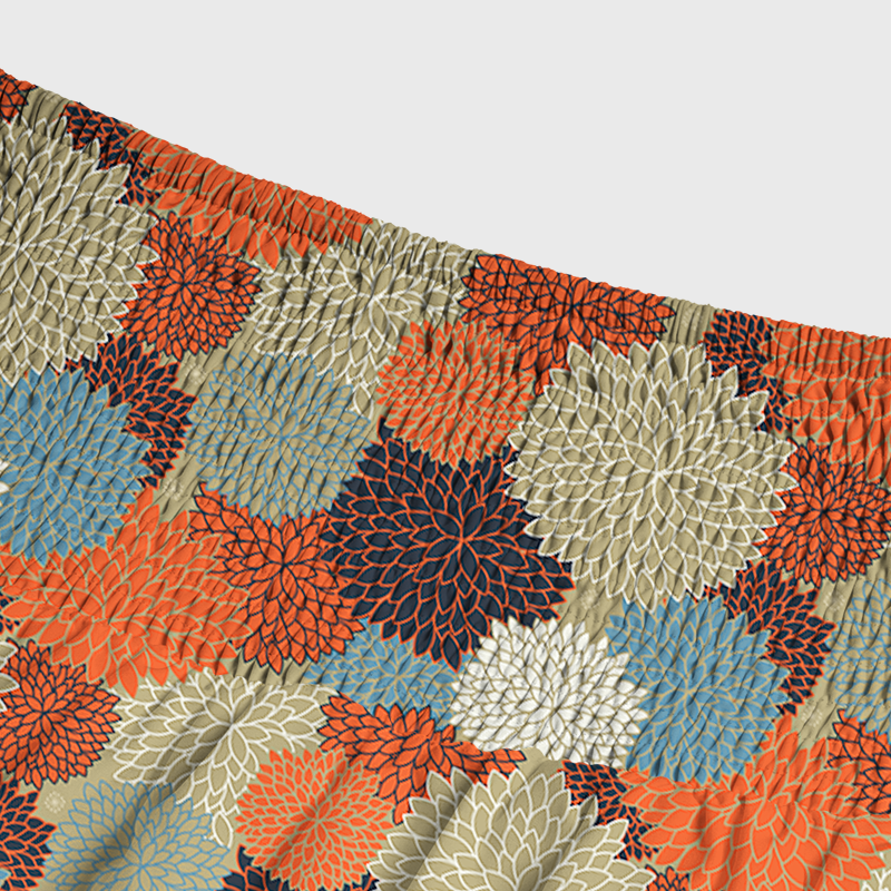 Tokyo-Tiger Autumn Flower Maxi Skirt