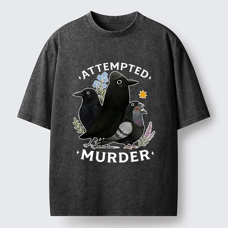 Tokyo-Tiger Funny Crow Squad Meme Washed T-Shirt