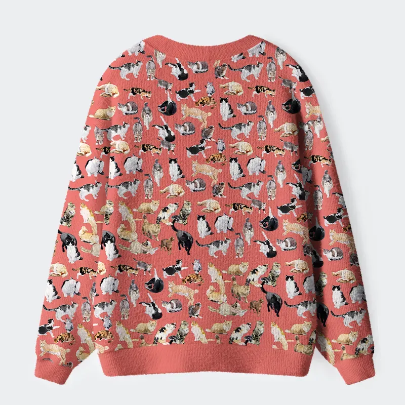 Tokyo-Tiger Cats Collection Ugly Cardigan Sweater