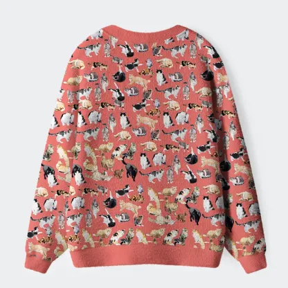 Tokyo-Tiger Cats Collection Ugly Cardigan Sweater