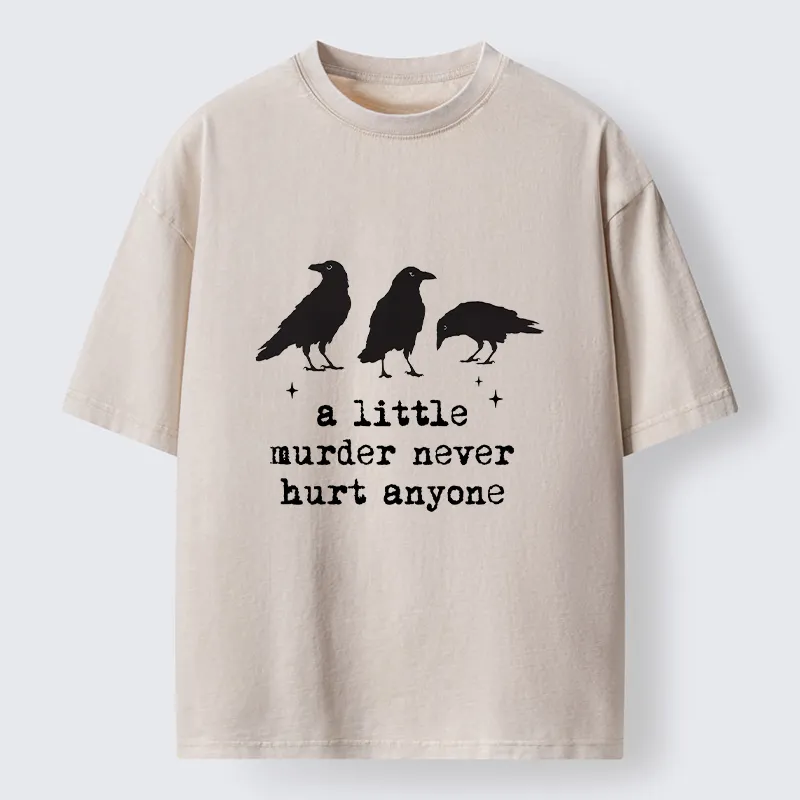 Tokyo‑Tiger Crow Murder Vibe Washed T‑Shirt Sale
