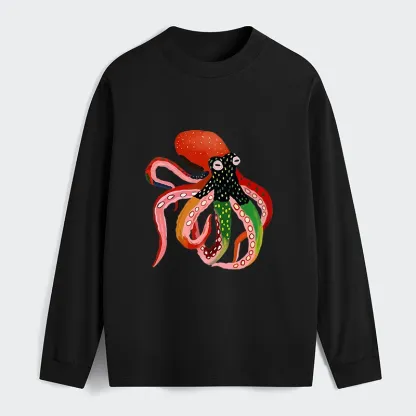 Tokyo‑Tiger Colorful Octopus Art Classic Long Sleeve T-Shirt