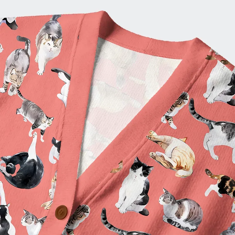 Tokyo-Tiger Cats Collection Ugly Cardigan Sweater