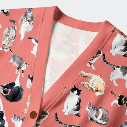 Tokyo-Tiger Cats Collection Ugly Cardigan Sweater