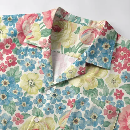 Tokyo-Tiger Vivid Floral Aloha Hawaiian Shirt