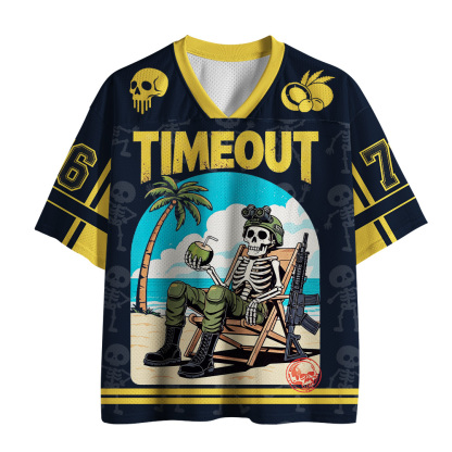 Tokyo-Tiger Time Out Skull Mesh Jersey