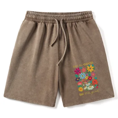 Tokyo-Tiger Flower：See The Good Be The Good Washed Shorts