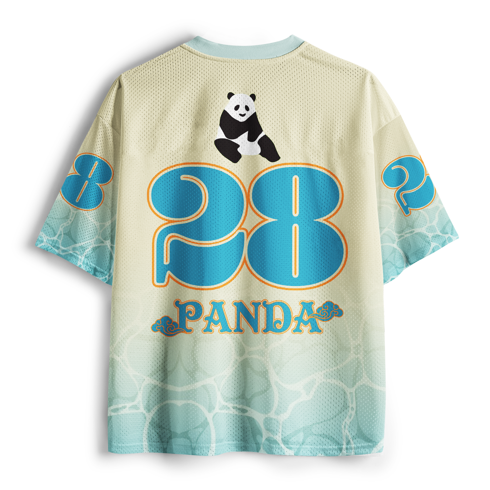 Tokyo-Tiger Zen Lotus & Panda Riding Koi Mesh Jersey