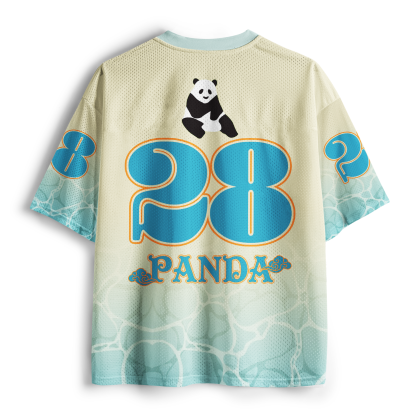 Tokyo-Tiger Zen Lotus & Panda Riding Koi Mesh Jersey