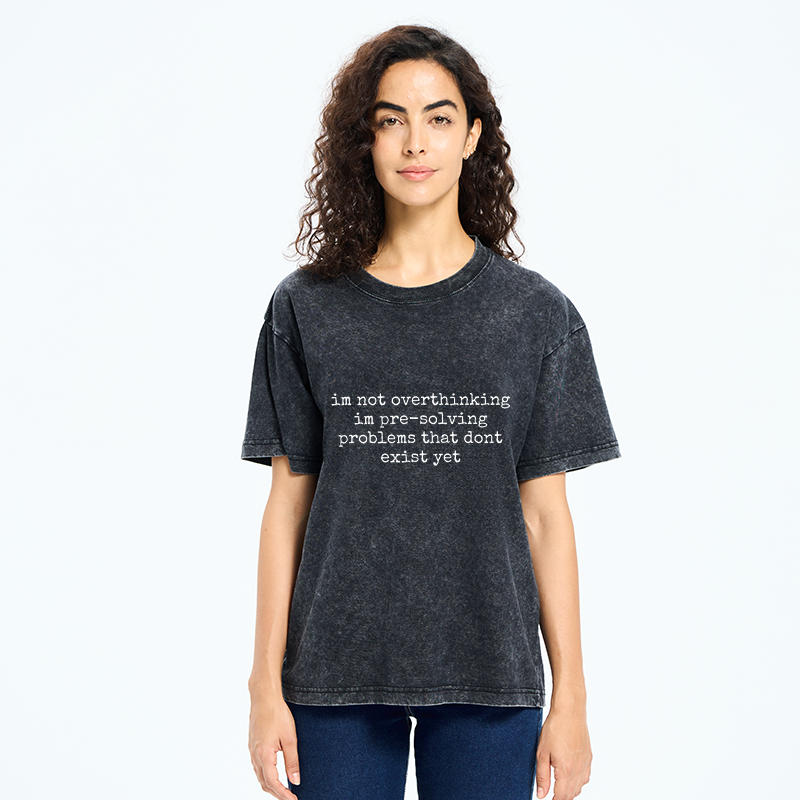 Tokyo-Tiger Anxious Future Trouble Vibe Washed T-Shirt