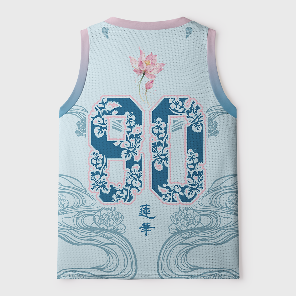 Tokyo-Tiger Mud-Born Pure Lotus Mesh Tank Top
