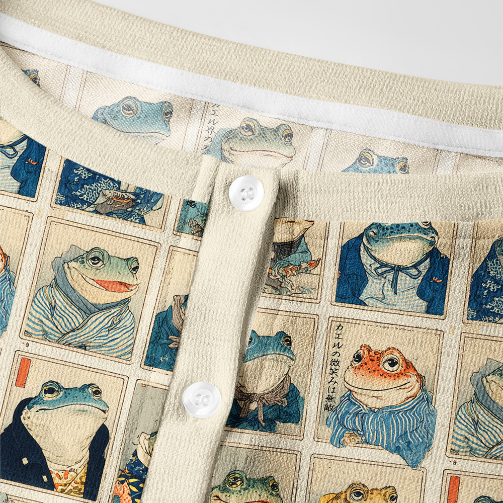 Tokyo-Tiger Many Frogs Are Watching You Women's Lightweight Cardigan