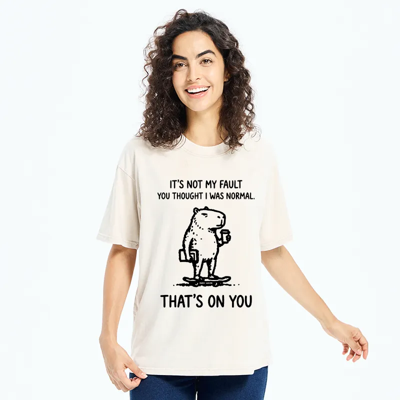 Tokyo-Tiger Funny Honest Skate Capybara Meme Washed T-Shirt