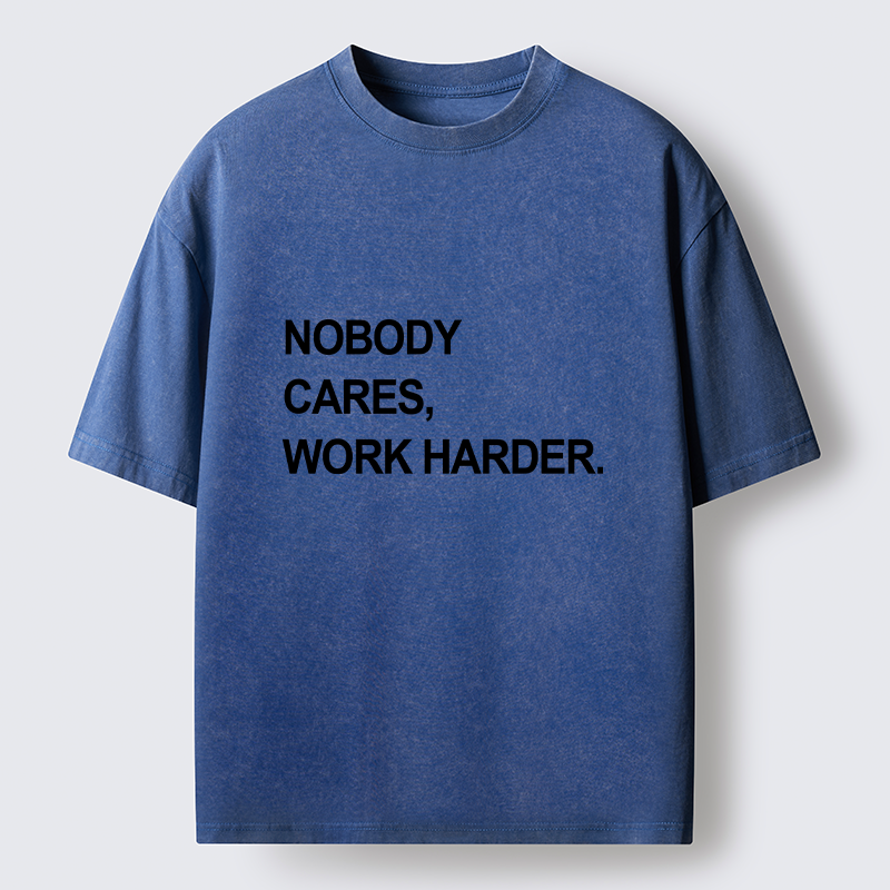 Tokyo-Tiger No Excuse Work Hard Meme Washed T-Shirt
