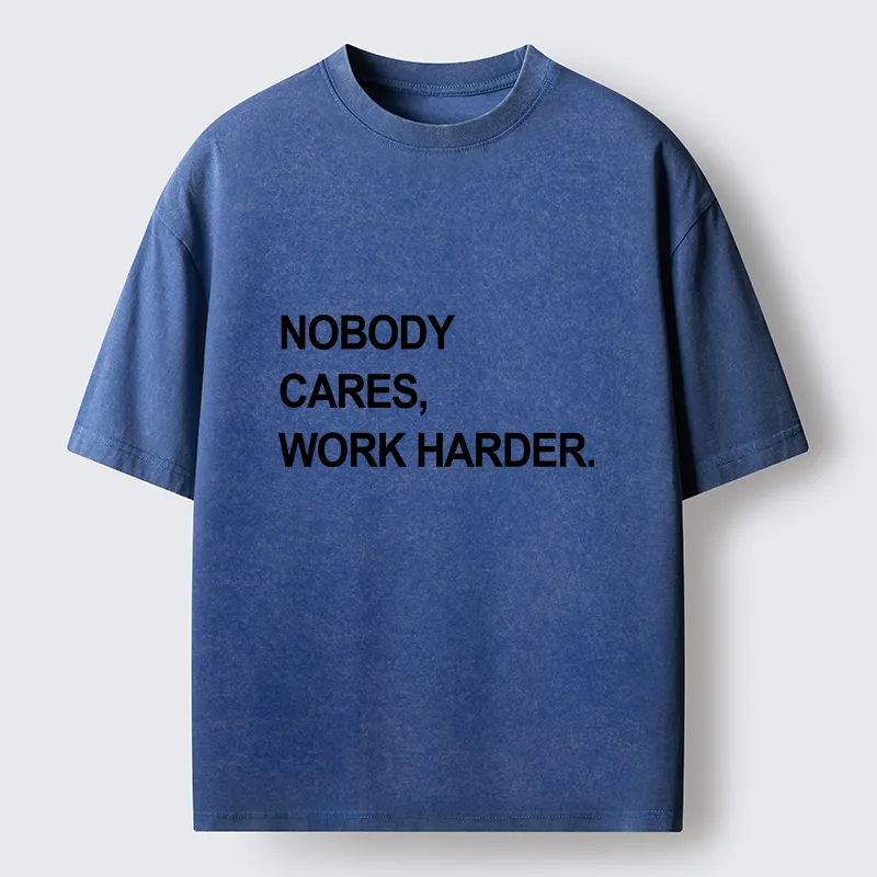 Tokyo-Tiger No Excuse Work Hard Meme Washed T-Shirt