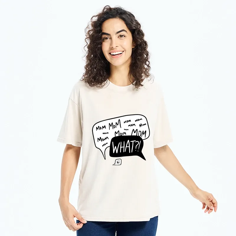 Tokyo-Tiger Chaotic Mom Talk What Meme Art Washed T-Shirt