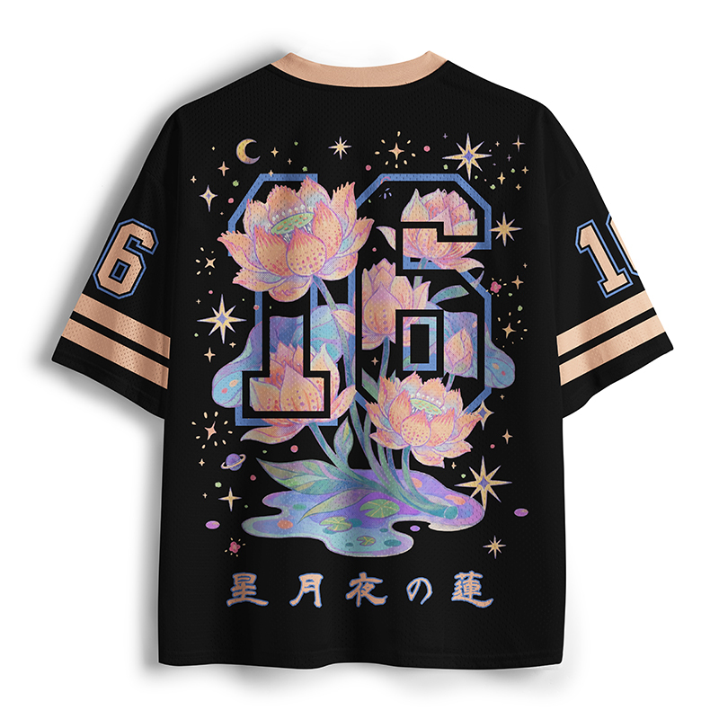 Tokyo-Tiger Starlit Night Lotus Mesh Jersey