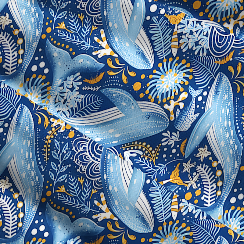 Tokyo-Tiger Whales In The Ocean Maxi Skirt