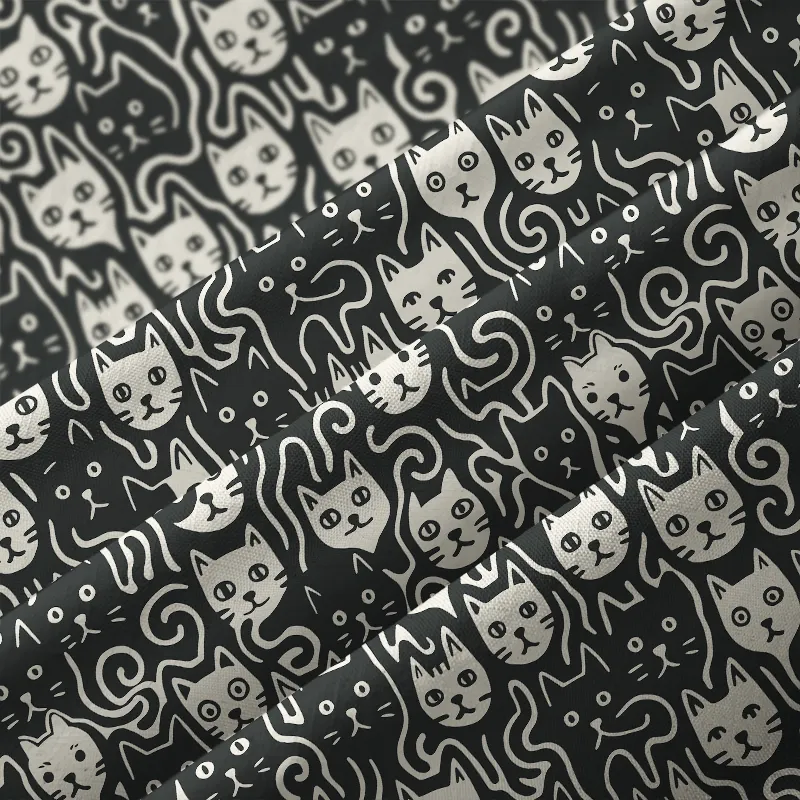 Tokyo-Tiger Cute Feline Gathering Button-up Shirt