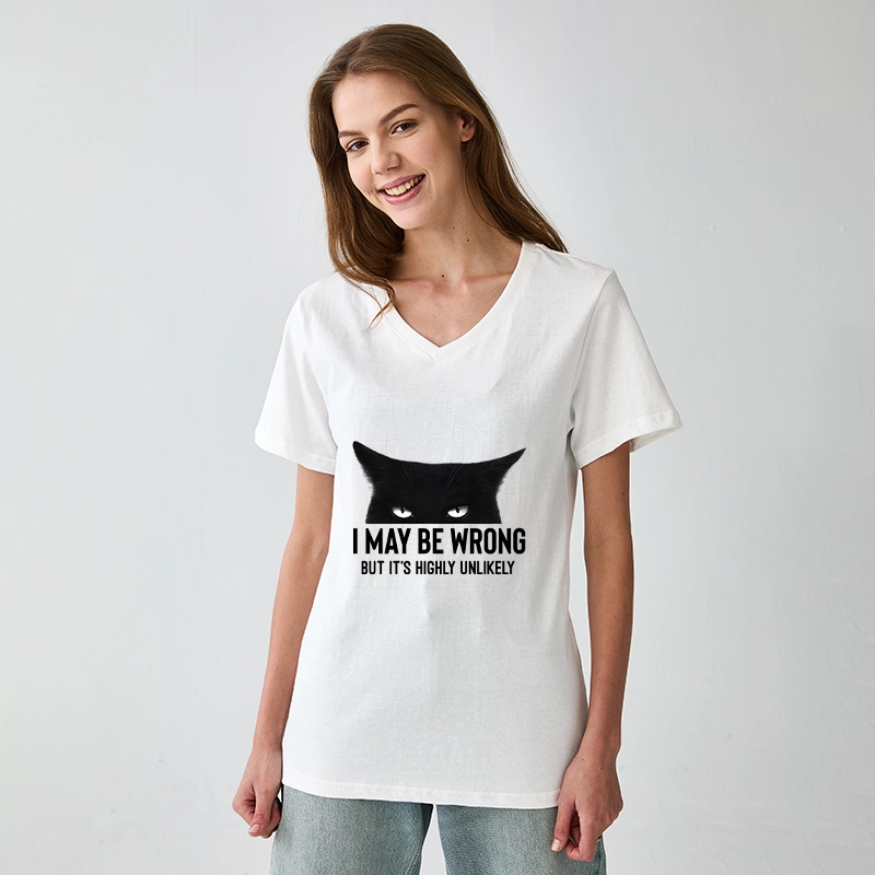 Tokyo-Tiger Cat Can Do No Wrong V-Neck Classic T-Shirt