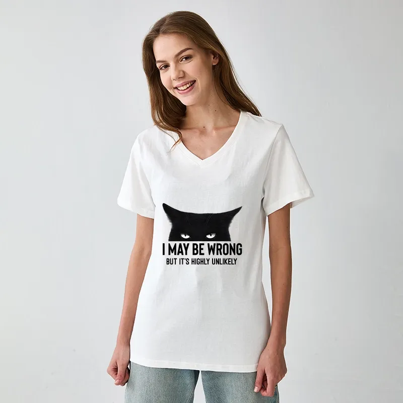 Tokyo-Tiger Cat Can Do No Wrong V-Neck Classic T-Shirt