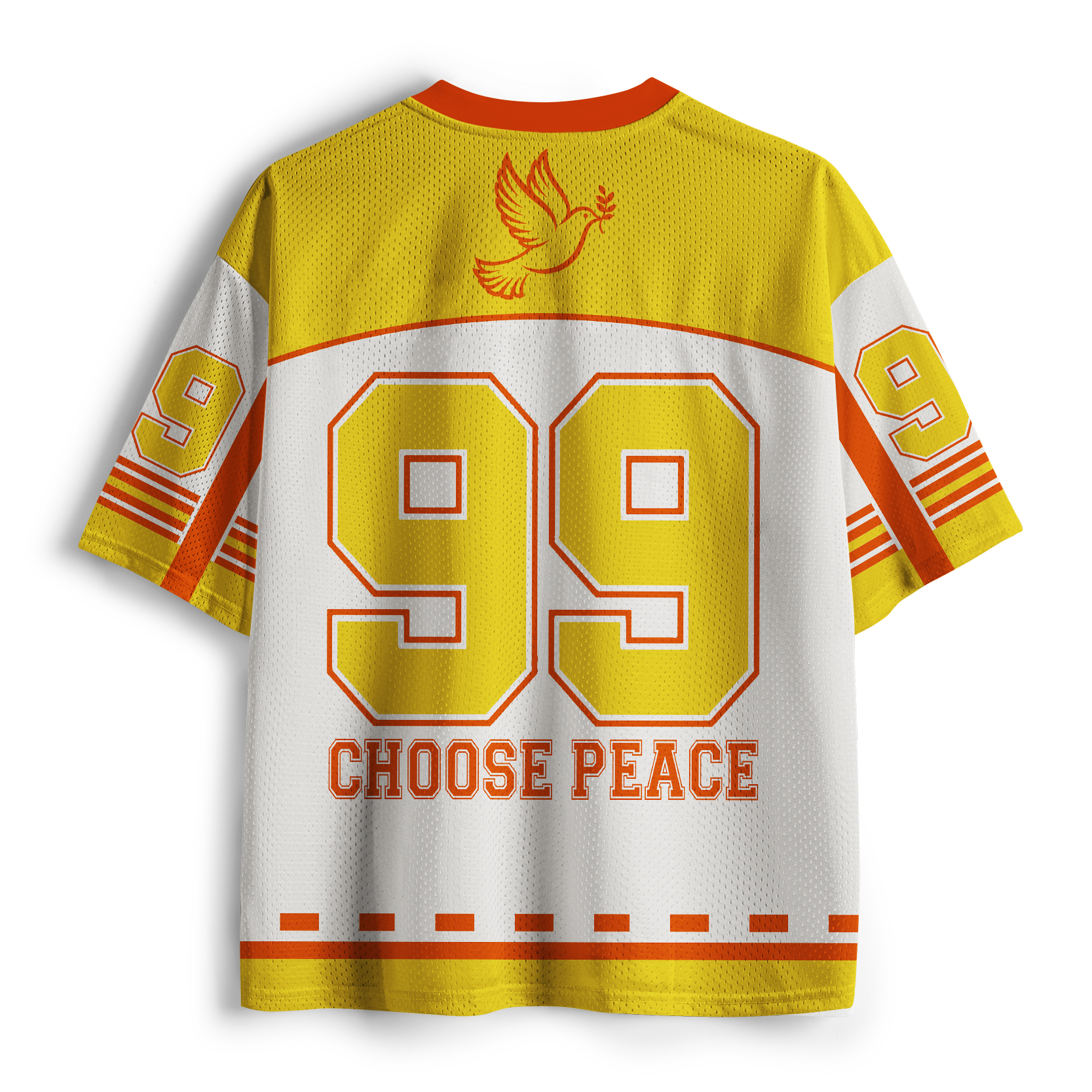 Tokyo-Tiger Choose Peace Smiley Bloom Mesh Jersey