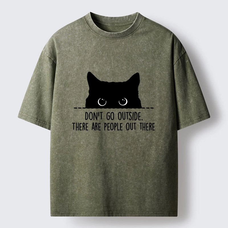 Tokyo-Tiger Avoid Human Crowds Washed T-Shirt