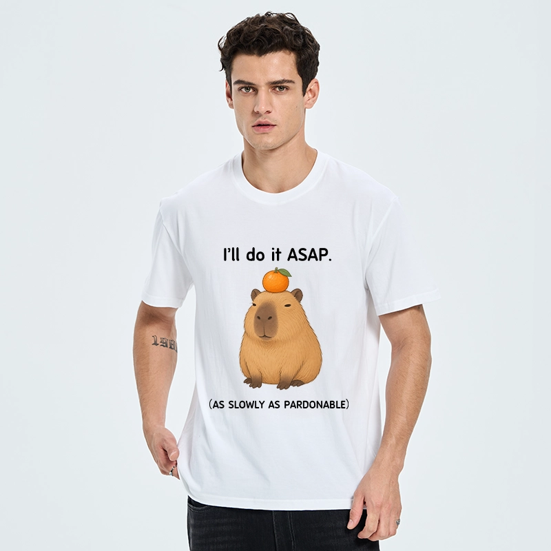 Tokyo-Tiger Slow Task Capybara Meme Classic T-Shirt