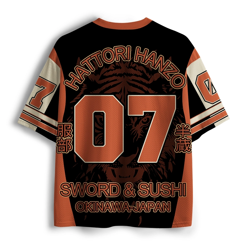 Tokyo-Tiger Japanese Samurai Lion Okinawa Mesh Jersey