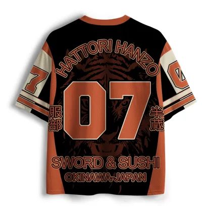 Tokyo-Tiger Japanese Samurai Lion Okinawa Mesh Jersey