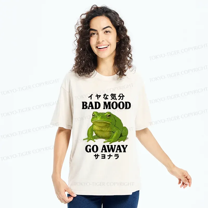 Tokyo-Tiger Goodbye To Bad Moods Washed T-Shirt
