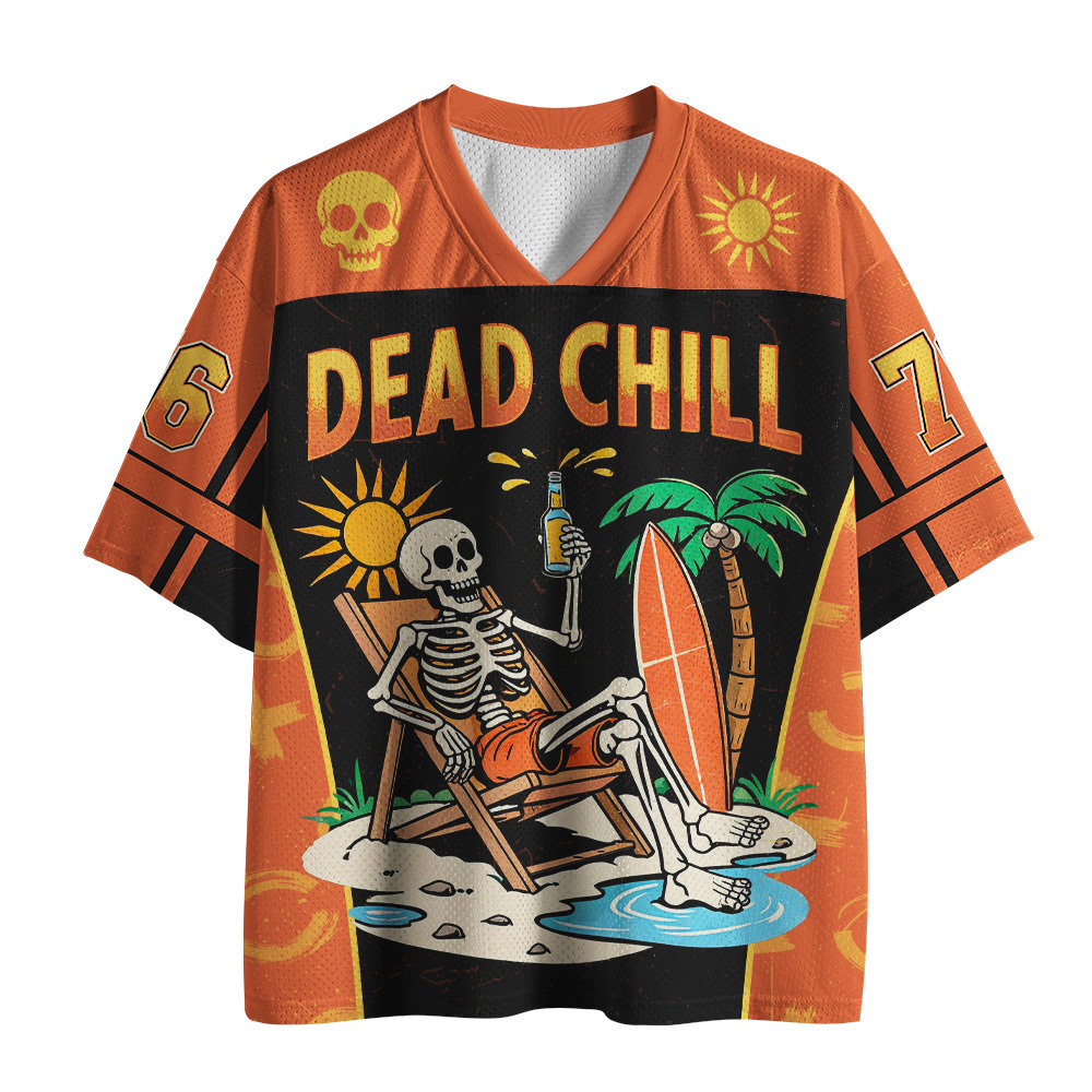 Tokyo-Tiger Dead Chill Skull Mesh Jersey