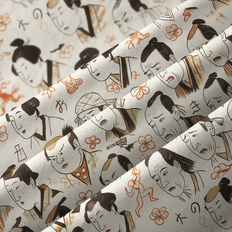 Tokyo-Tiger Japanese Traditional Portrait Button-up Shirt