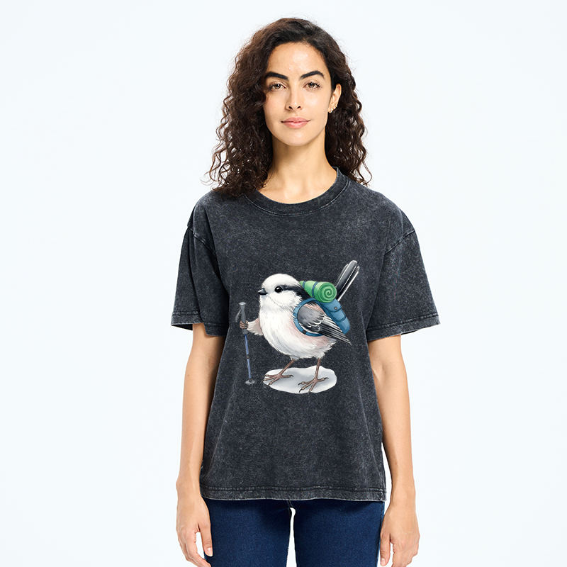 Tokyo-Tiger Traveling Titmouse Washed T-Shirt