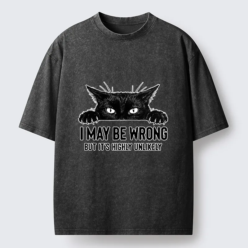 Tokyo-Tiger Confident Cat Meme Washed T-Shirt