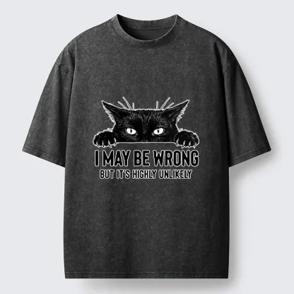 Tokyo-Tiger Confident Cat Meme Washed T-Shirt