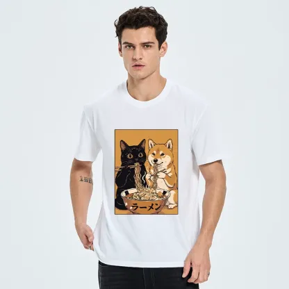Tokyo-Tiger Funny Meme Cat Shiba Noodle Lovers Classic T-Shirt