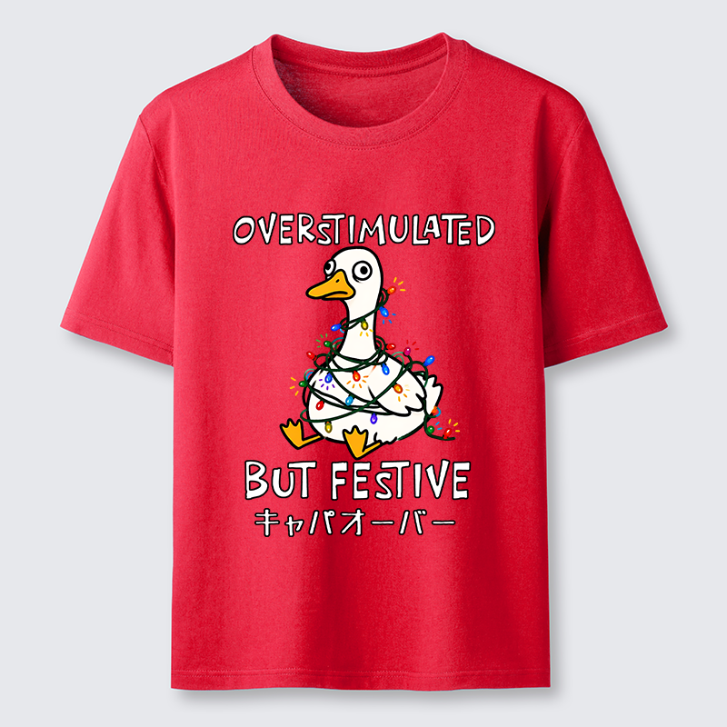 Tokyo-Tiger Funny Excited Christmas Goose Classic T-Shirt