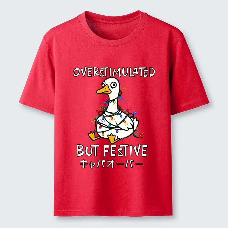 Tokyo-Tiger Funny Excited Christmas Goose Classic T-Shirt
