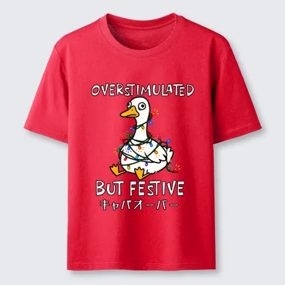 Tokyo-Tiger Funny Excited Christmas Goose Classic T-Shirt