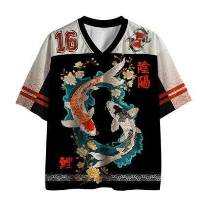 Tokyo-Tiger Yin-Yang Koi Mesh Jersey