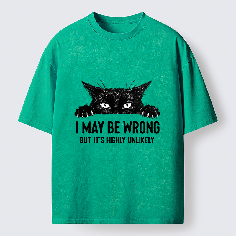 Tokyo-Tiger Confident Cat Meme Washed T-Shirt