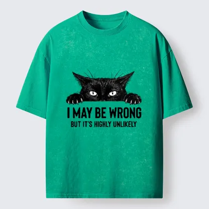 Tokyo-Tiger Confident Cat Meme Washed T-Shirt