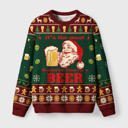 Tokyo-Tiger Must-have Beers For Christmas Fuzzy Christmas Ugly Sweatshirt