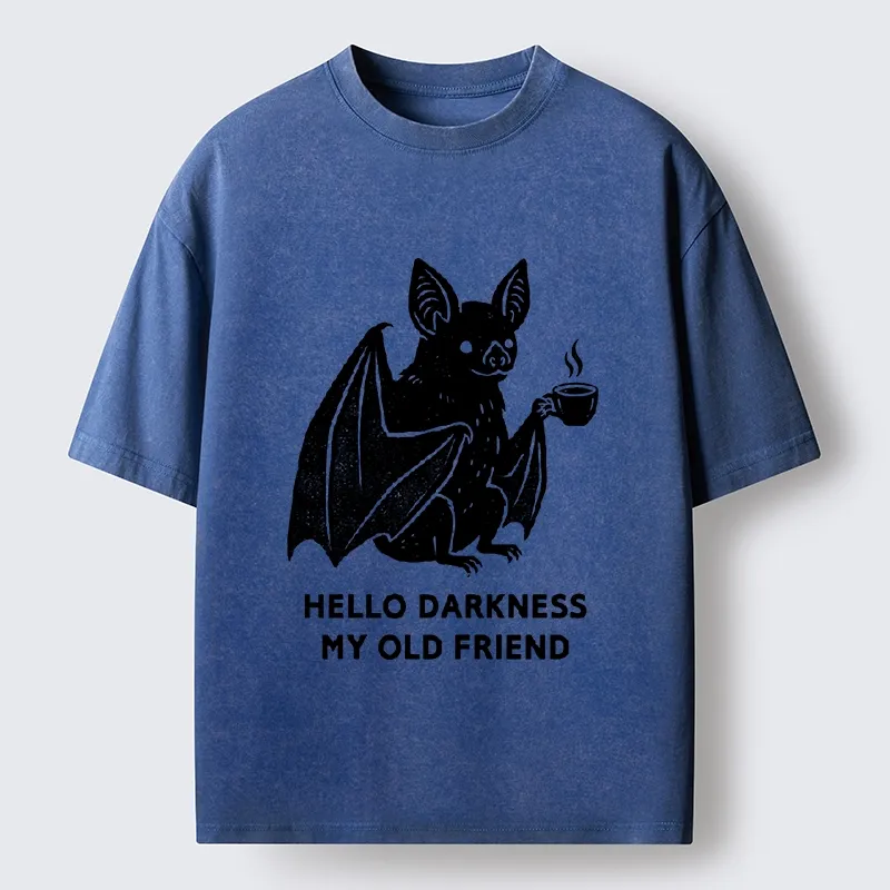 Tokyo‑Tiger Funny Coffee Bat Washed T‑Shirt